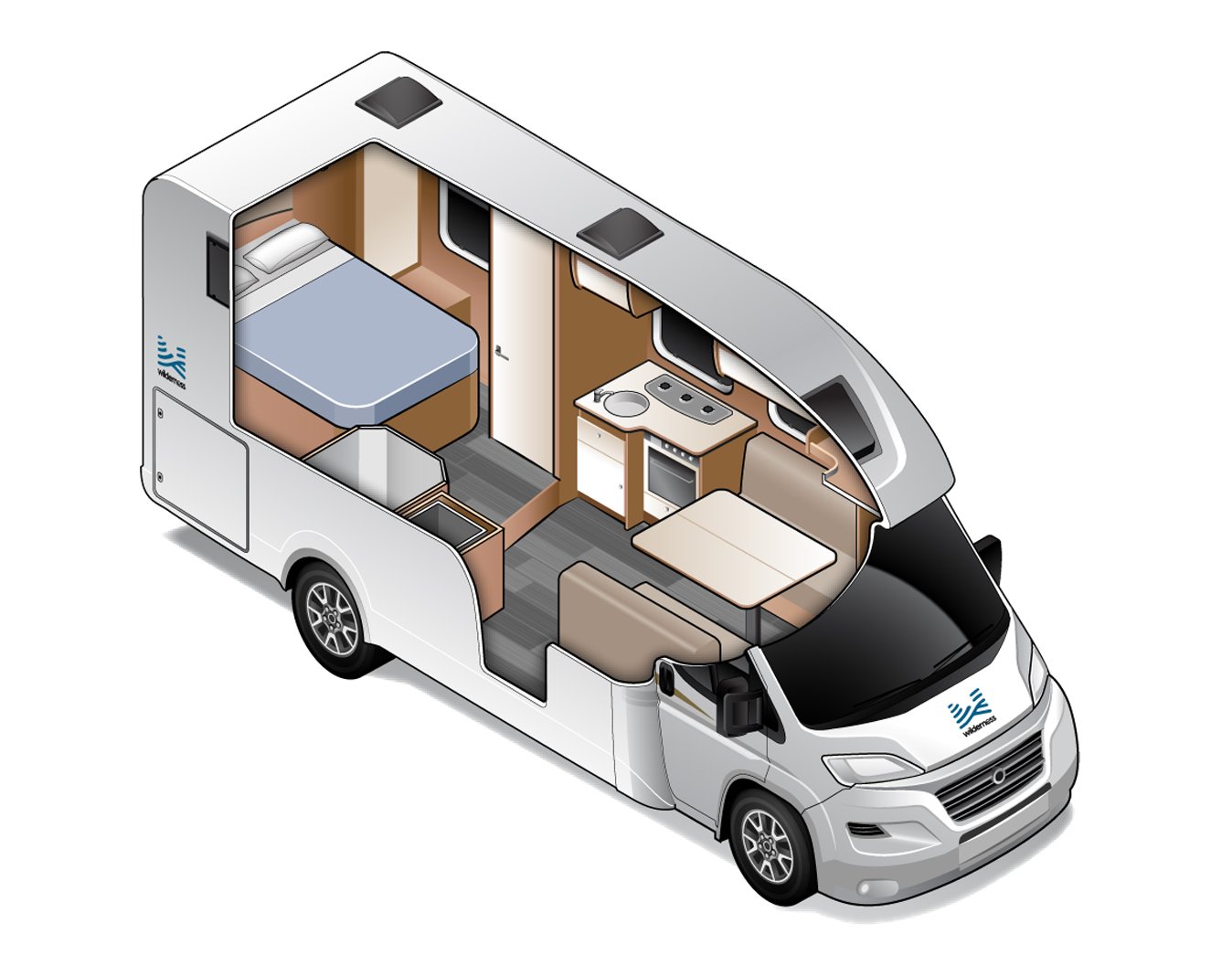 Double for 2 - Two Berth Motorhome | Wilderness Motorhomes - Interior #2
