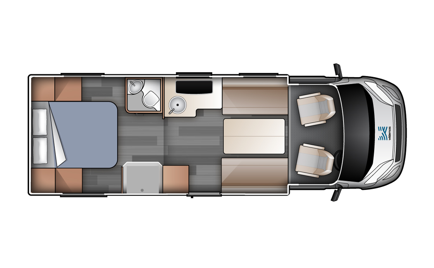 Double for 2 - Two Berth Motorhome | Wilderness Motorhomes - Interior #1