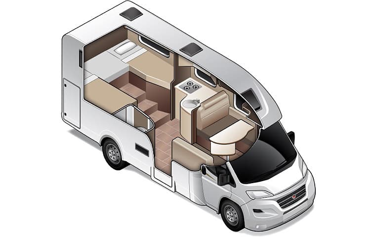 King/Twin for 2 - Two Berth Campervan | Wilderness Motorhomes - Interior #4