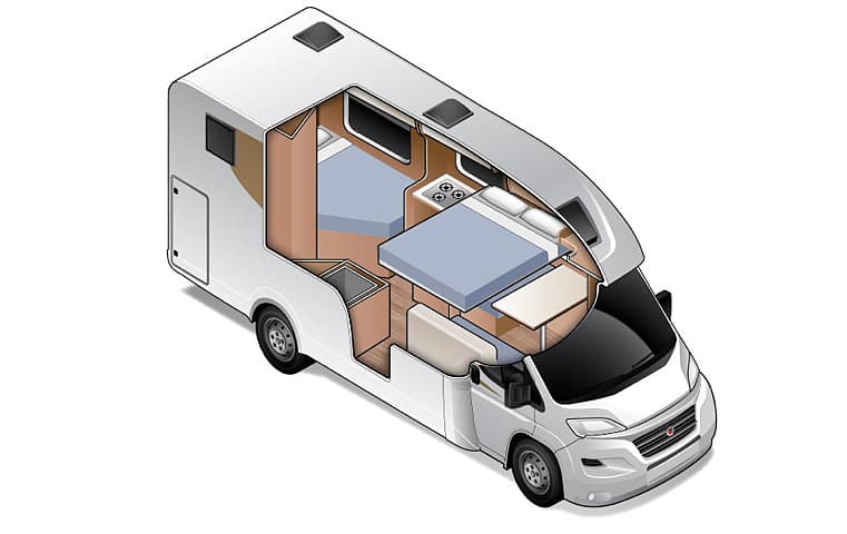 Compact for 4 - Four Berth Motorhome | Wilderness Motorhomes - Interior #4