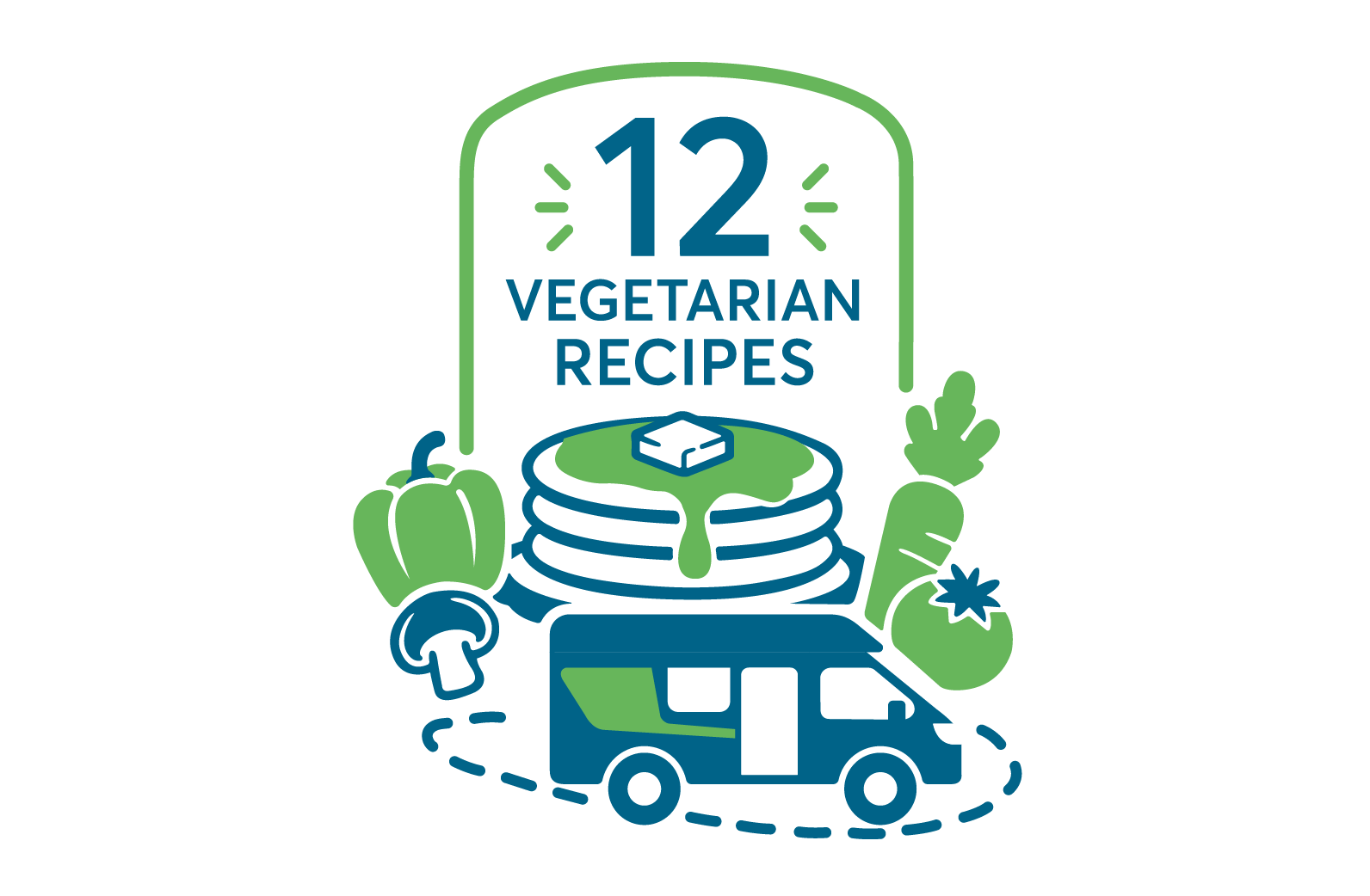 eBook: 12 Simple & Delicious Vegetarian Recipes to Cook in a Motorhome