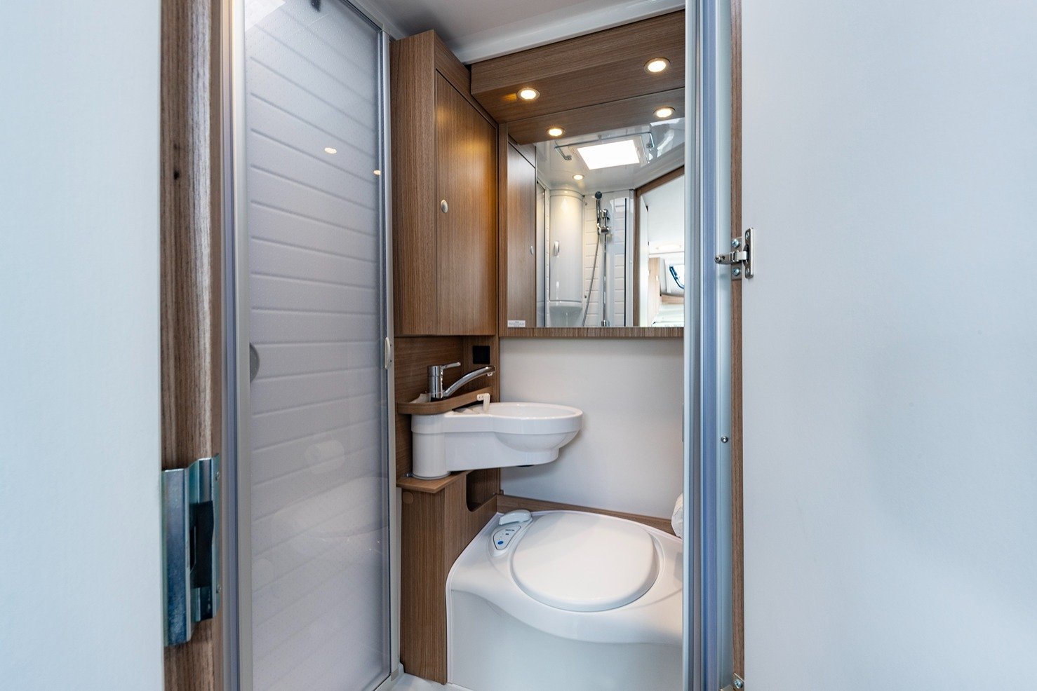 Bathroom with toilet and shower