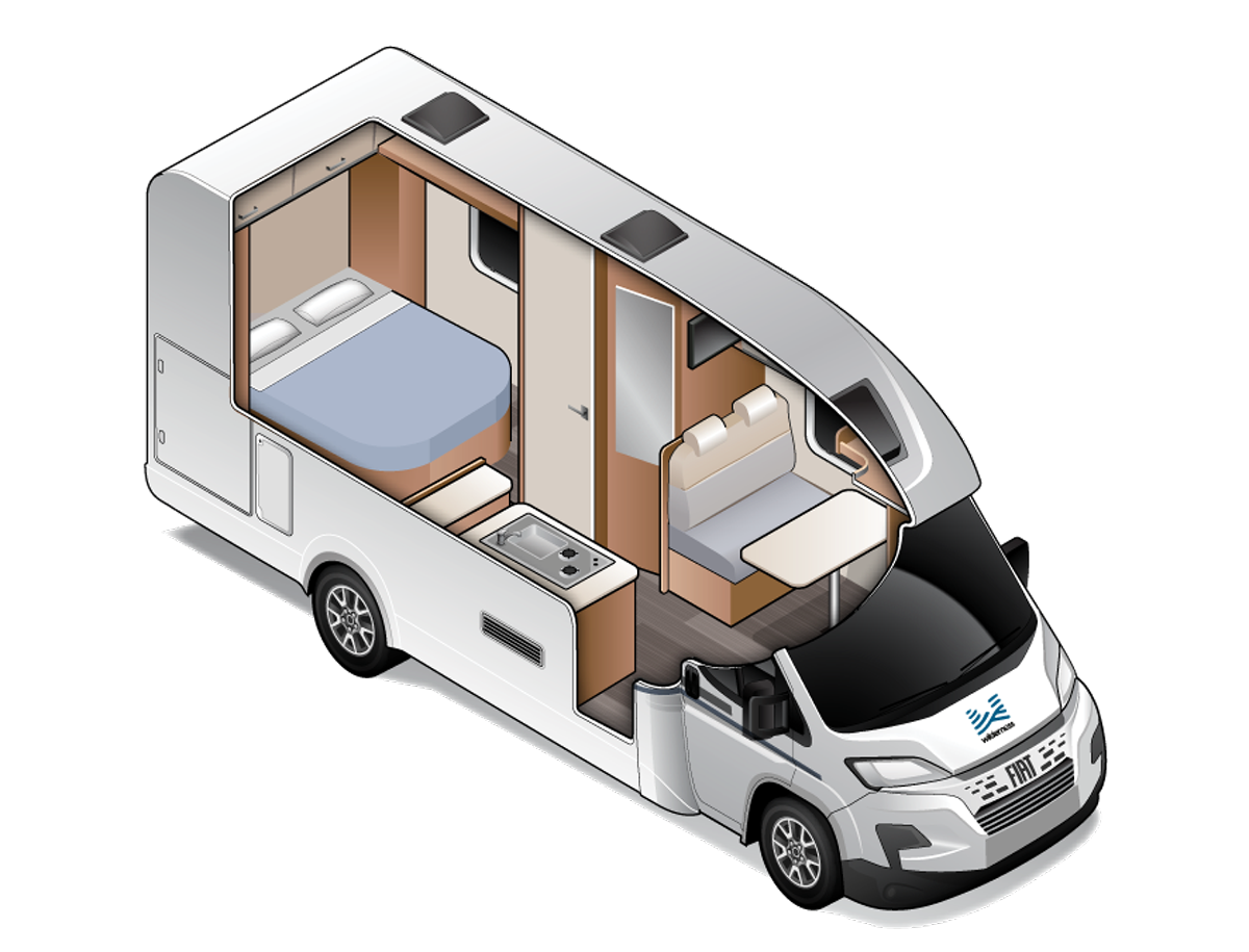 Queen for 2 (Slim) — Campervan for Two | Wilderness Motorhomes - Interior #3